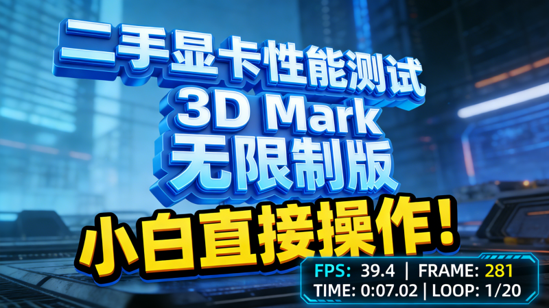 二手显卡必看！3DMARK 保姆级教程，5 分钟揪出暗病矿卡热门资源站 | 免费共享网盘资源平台优资源站