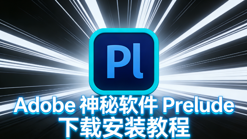 Adobe Prelude(Pl)官方原版,专业版免费安装激活热门资源站 | 免费共享网盘资源平台优资源站